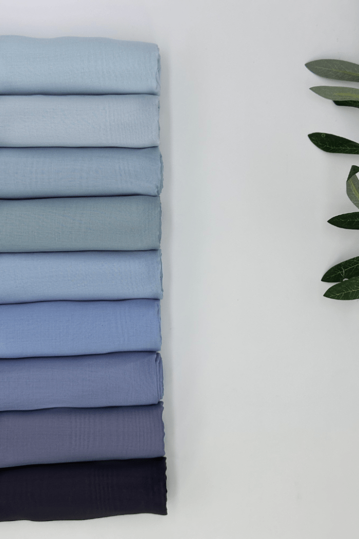 Cotton Voile Blue Shades