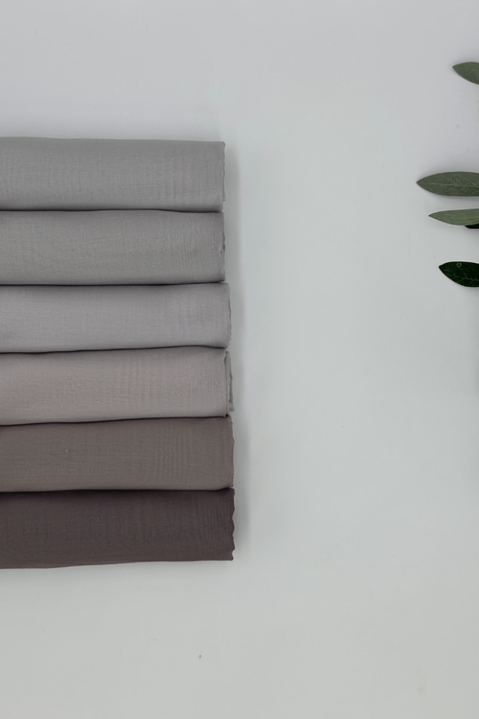 Cotton Voile Grey Shades